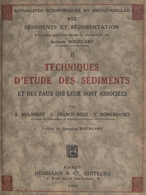 cover image of Techniques d'étude des sédiments et des eaux qui leur sont associées